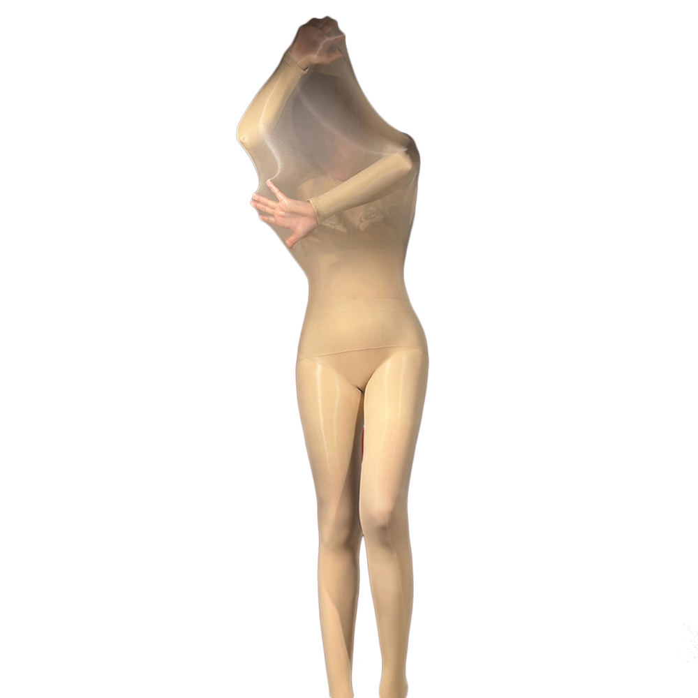 Tights Pantyhose Sheer - Women Unisex Sexy Oil Shiny Bodysuit