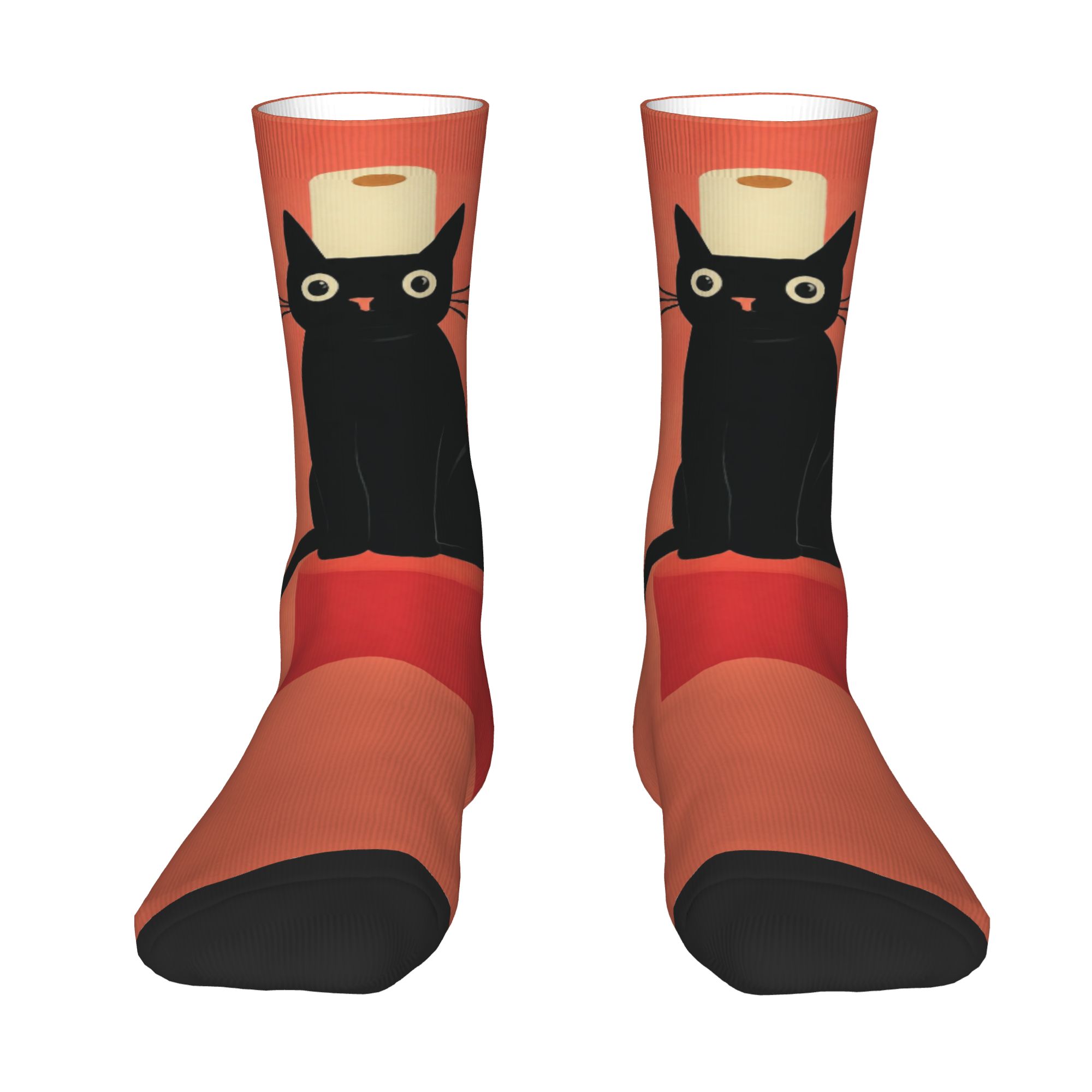 Custom Black Cat with Toilet P - Dress Sock Men review and price