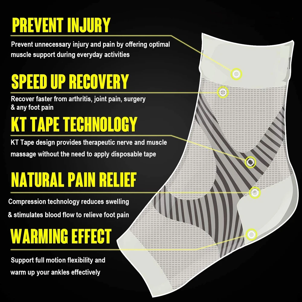 1Pair Plantar Fasciitis Compre - Ankle Brace Sock review and price