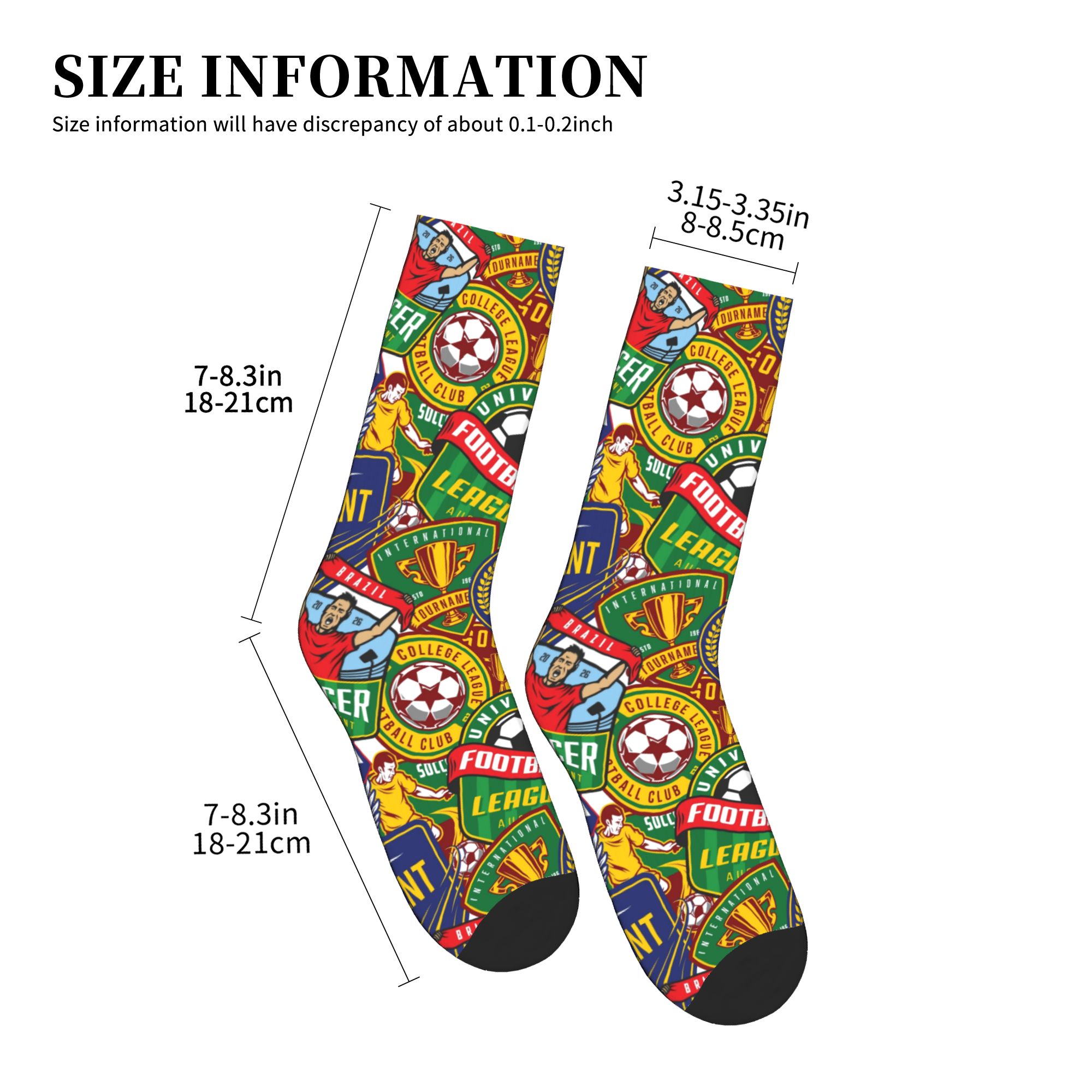 Retro Soccer Badge Green Red S - Dress Sock Men review and price