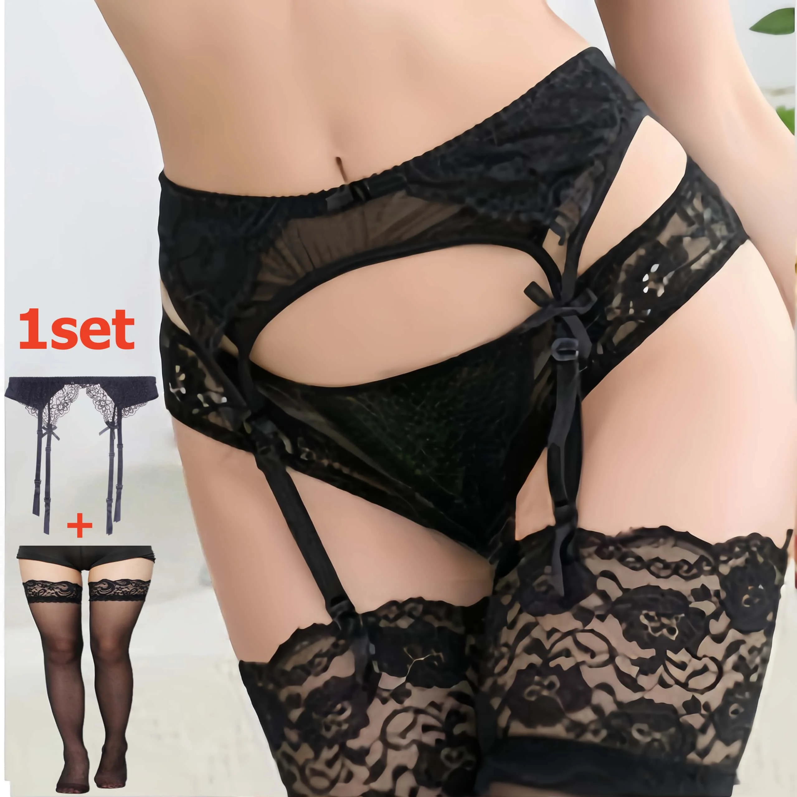 2PCS Women's Suspender Lace St - Tights Pantyhose Sheer review and price
